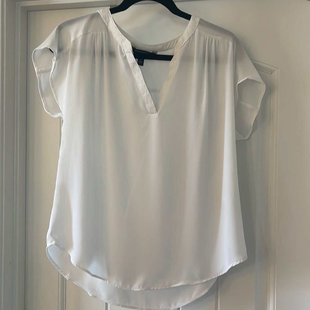 Flowy white top with detail